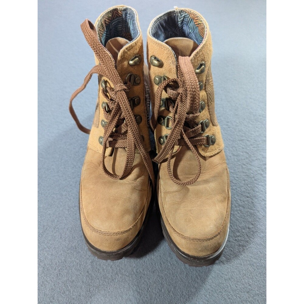 The North Face Women’s 7.5 Brown Leather Suede Hiking Ankle Boots Lace Up